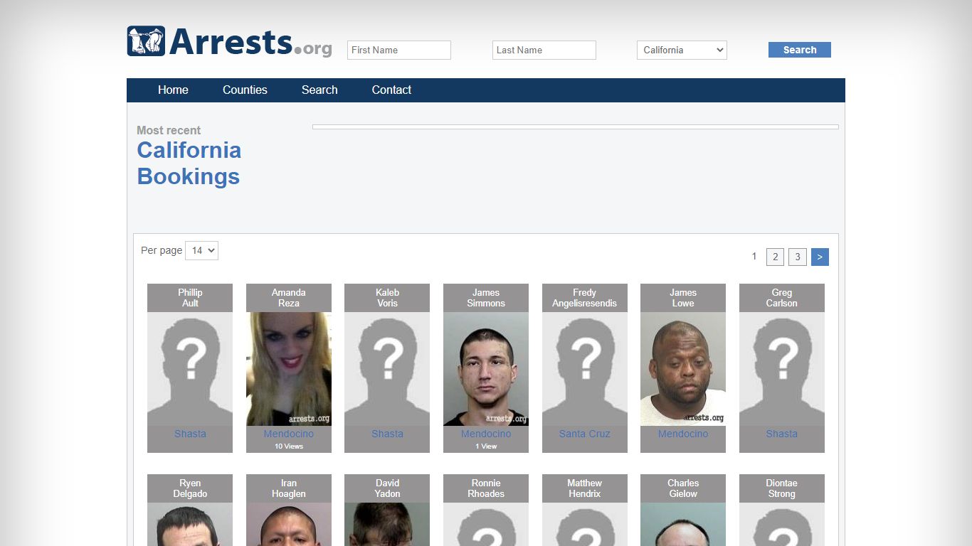 California Arrests and Inmate Search